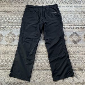 J. Lindeberg Black Weatherproof Golf Pants 38x31